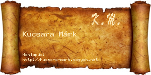 Kucsara Márk névjegykártya